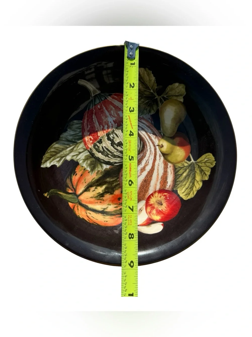 Williams Sonoma Harvest Pumpkin Serving Bowl Retired Fall Thanksgiving Decor 9”